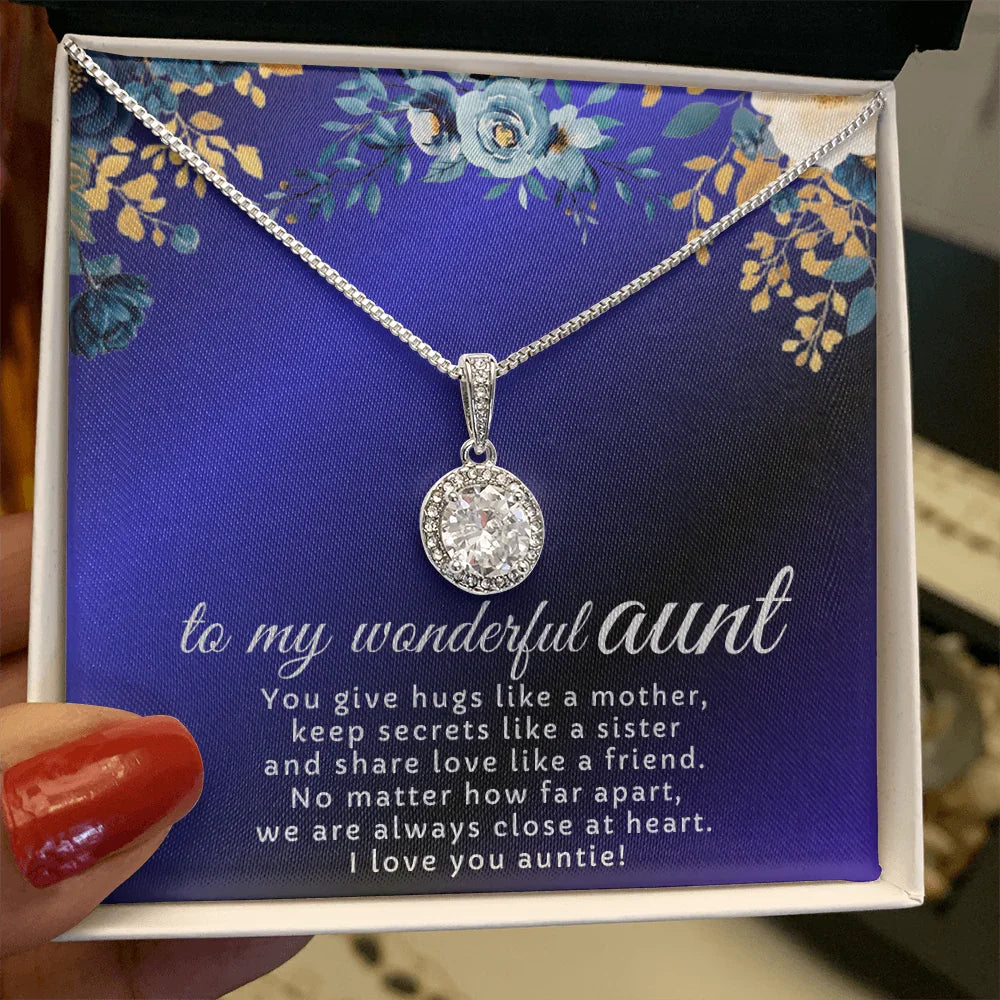 To My Wonderful Aunt - Eternal Hope Necklace - Gift Set- SLDDL0122 - Sunshine Letters Co
