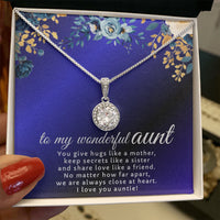 To My Wonderful Aunt - Eternal Hope Necklace - Gift Set- SLDDL0122 - Sunshine Letters Co