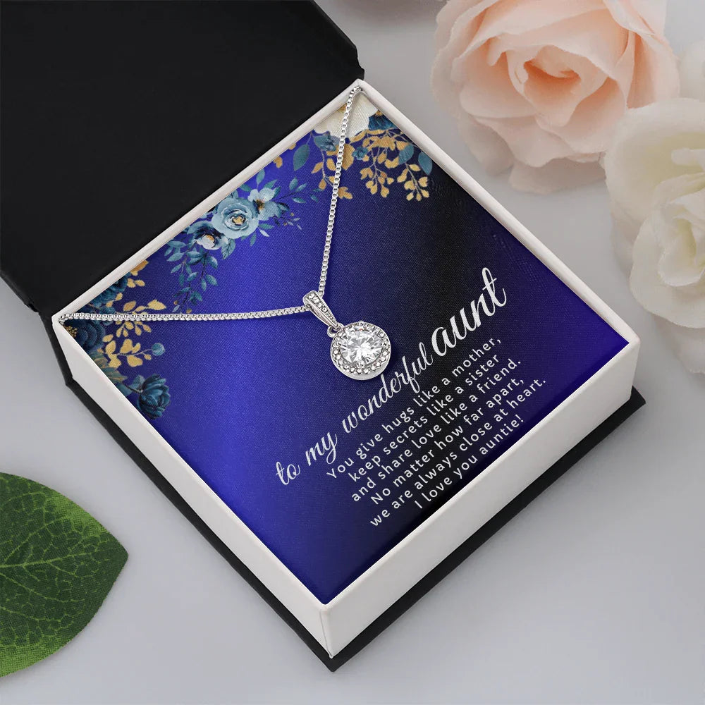 To My Wonderful Aunt - Eternal Hope Necklace - Gift Set- SLDDL0122 - Sunshine Letters Co