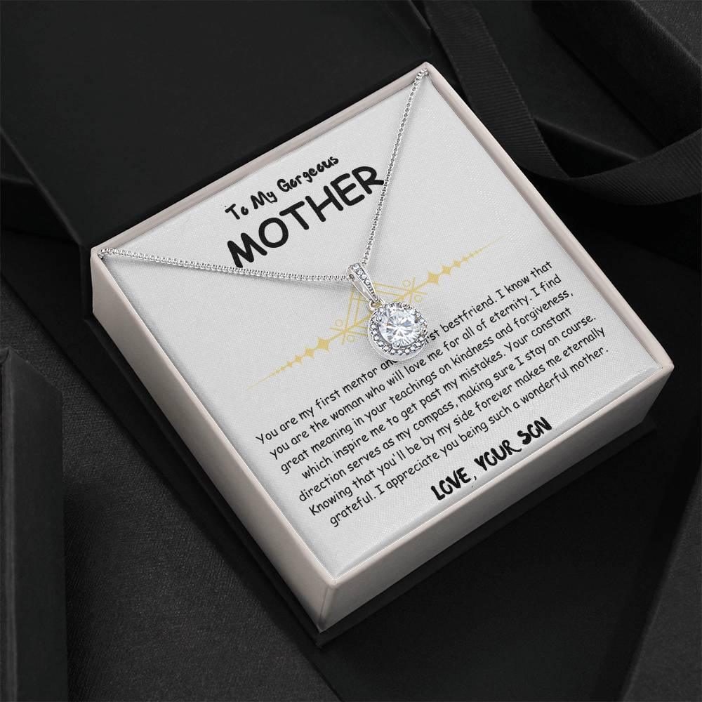 To My Gorgeous Mother - Eternal Hope Necklace - Mother's Day Gift Set - SLDDL0028 - Sunshine Letters Co
