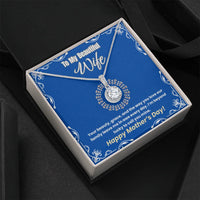 To My Beautiful Wife - Eternal Hope Necklace - Gift Set- SLPMAE0006 - Sunshine Letters Co