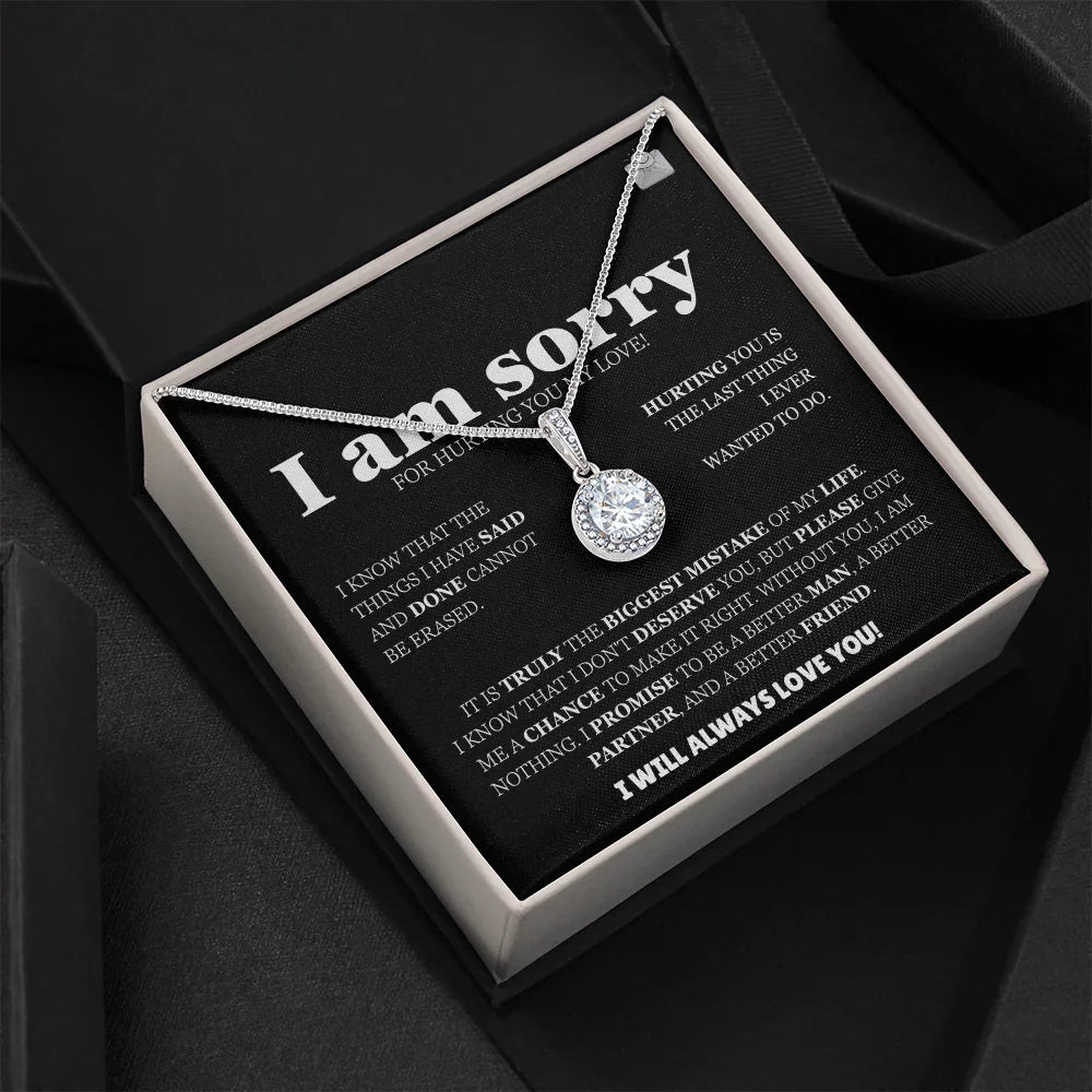 I am sorry - Eternal Hope Necklace - Apology Gift Set - SLDDL0127 - Sunshine Letters Co