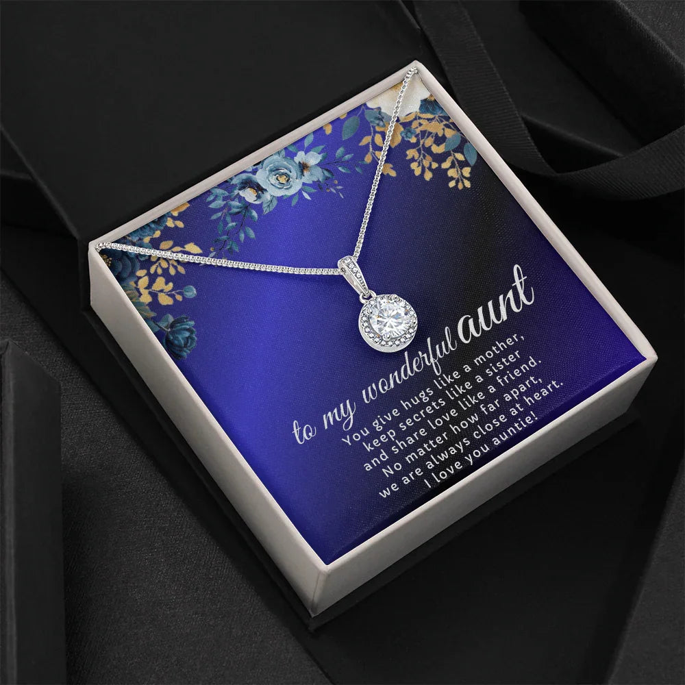 To My Wonderful Aunt - Eternal Hope Necklace - Gift Set- SLDDL0122 - Sunshine Letters Co
