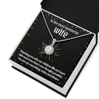 To The Most Wonderful Wife - Eternal Hope Necklace - Gift Set- SLPMAE0005 - Sunshine Letters Co