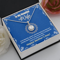 To My Beautiful Wife - Eternal Hope Necklace - Gift Set- SLPMAE0006 - Sunshine Letters Co