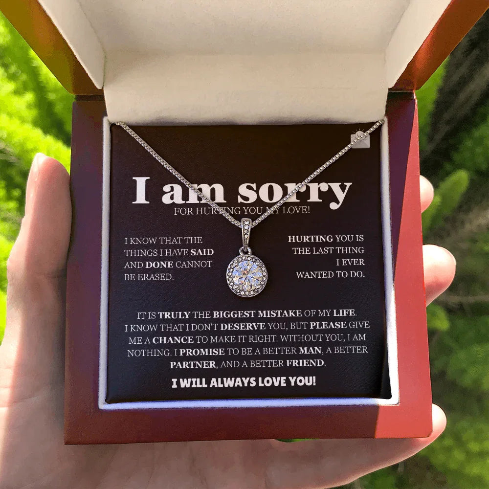 I am sorry - Eternal Hope Necklace - Apology Gift Set - SLDDL0127 - Sunshine Letters Co