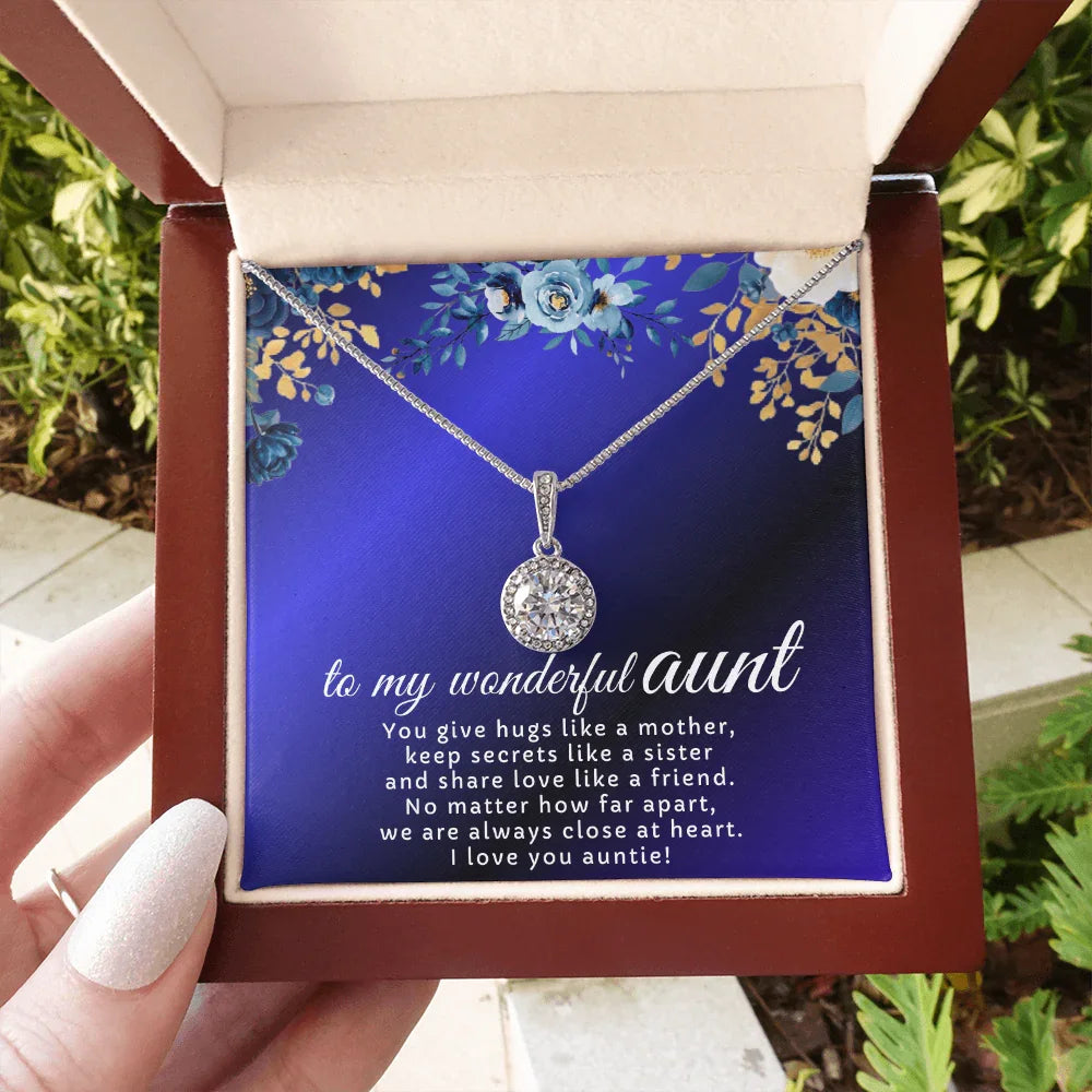 To My Wonderful Aunt - Eternal Hope Necklace - Gift Set- SLDDL0122 - Sunshine Letters Co