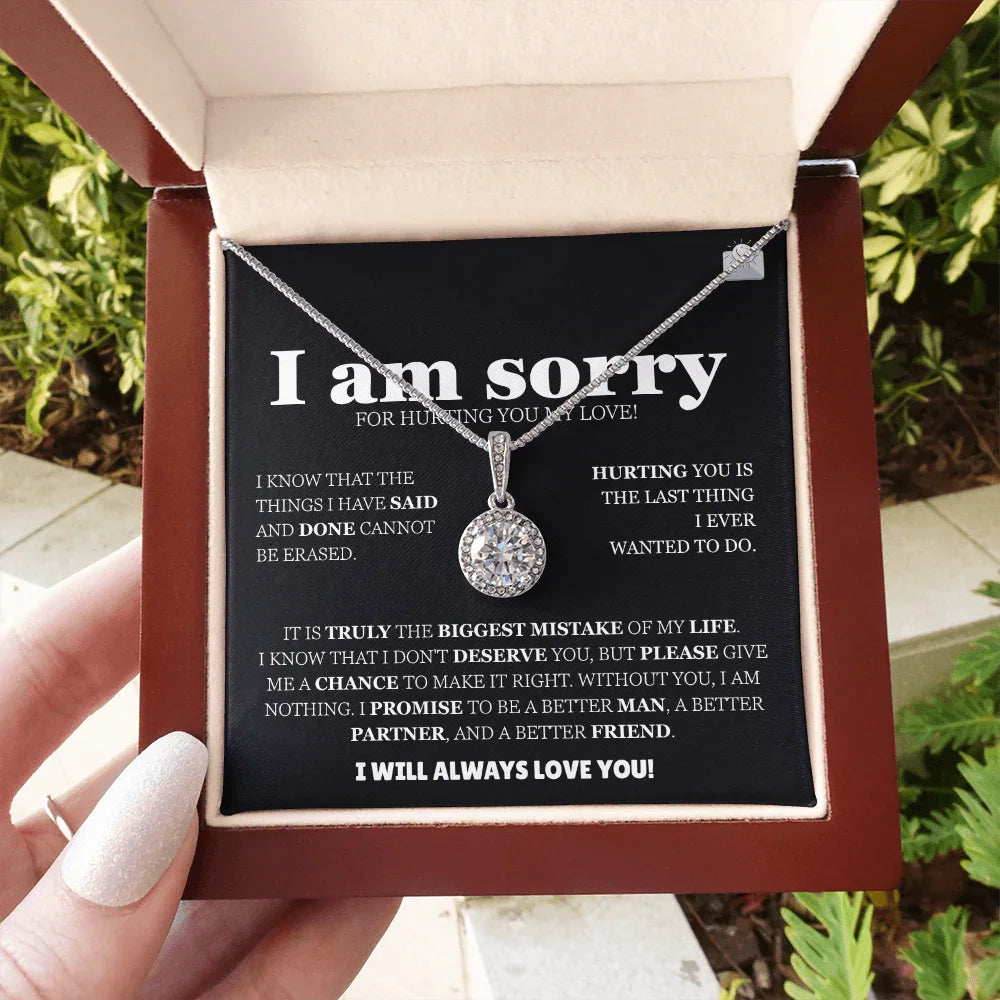 I am sorry - Eternal Hope Necklace - Apology Gift Set - SLDDL0127 - Sunshine Letters Co