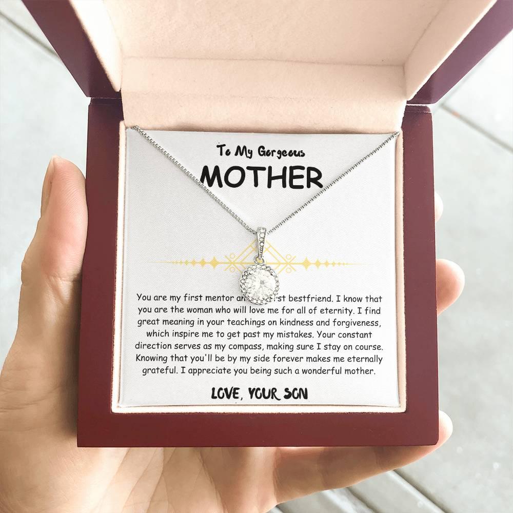 To My Gorgeous Mother - Eternal Hope Necklace - Mother's Day Gift Set - SLDDL0028 - Sunshine Letters Co