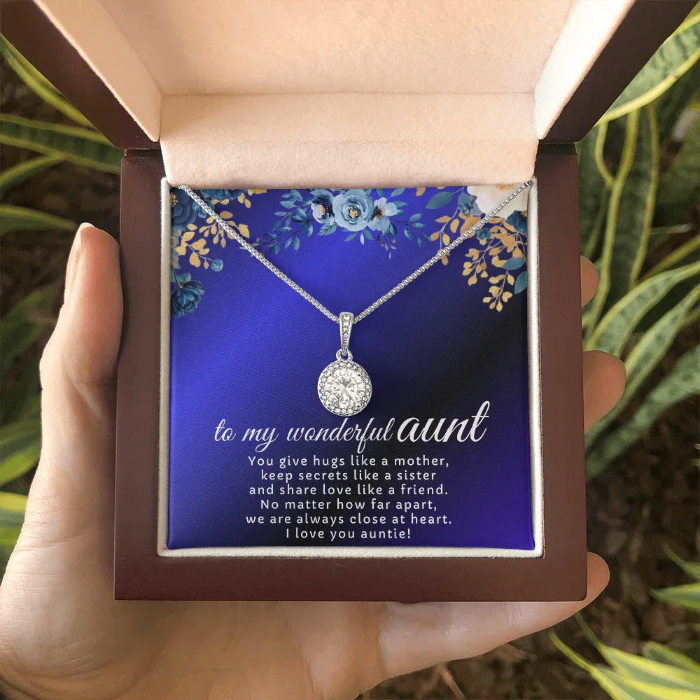 To My Wonderful Aunt - Eternal Hope Necklace - Gift Set- SLDDL0122 - Sunshine Letters Co