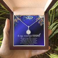 To My Wonderful Aunt - Eternal Hope Necklace - Gift Set- SLDDL0122 - Sunshine Letters Co