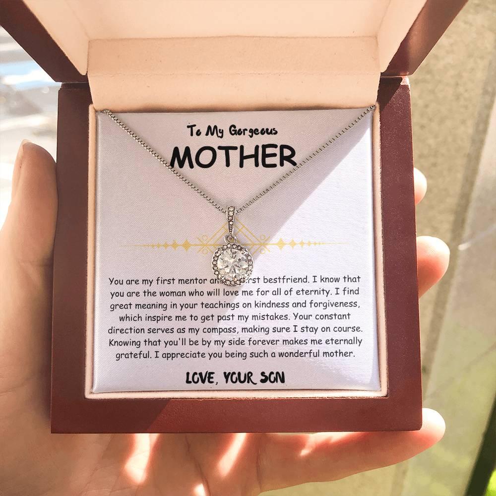 To My Gorgeous Mother - Eternal Hope Necklace - Mother's Day Gift Set - SLDDL0028 - Sunshine Letters Co