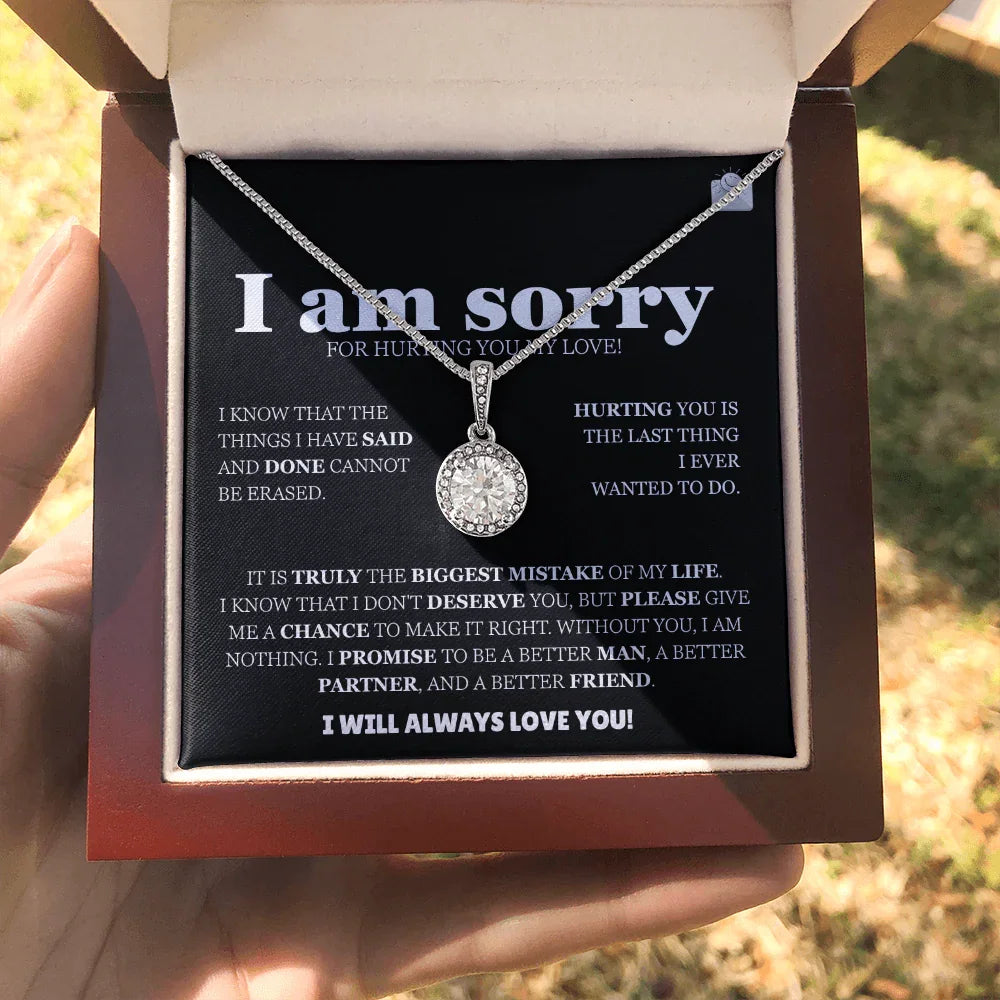 I am sorry - Eternal Hope Necklace - Apology Gift Set - SLDDL0127 - Sunshine Letters Co
