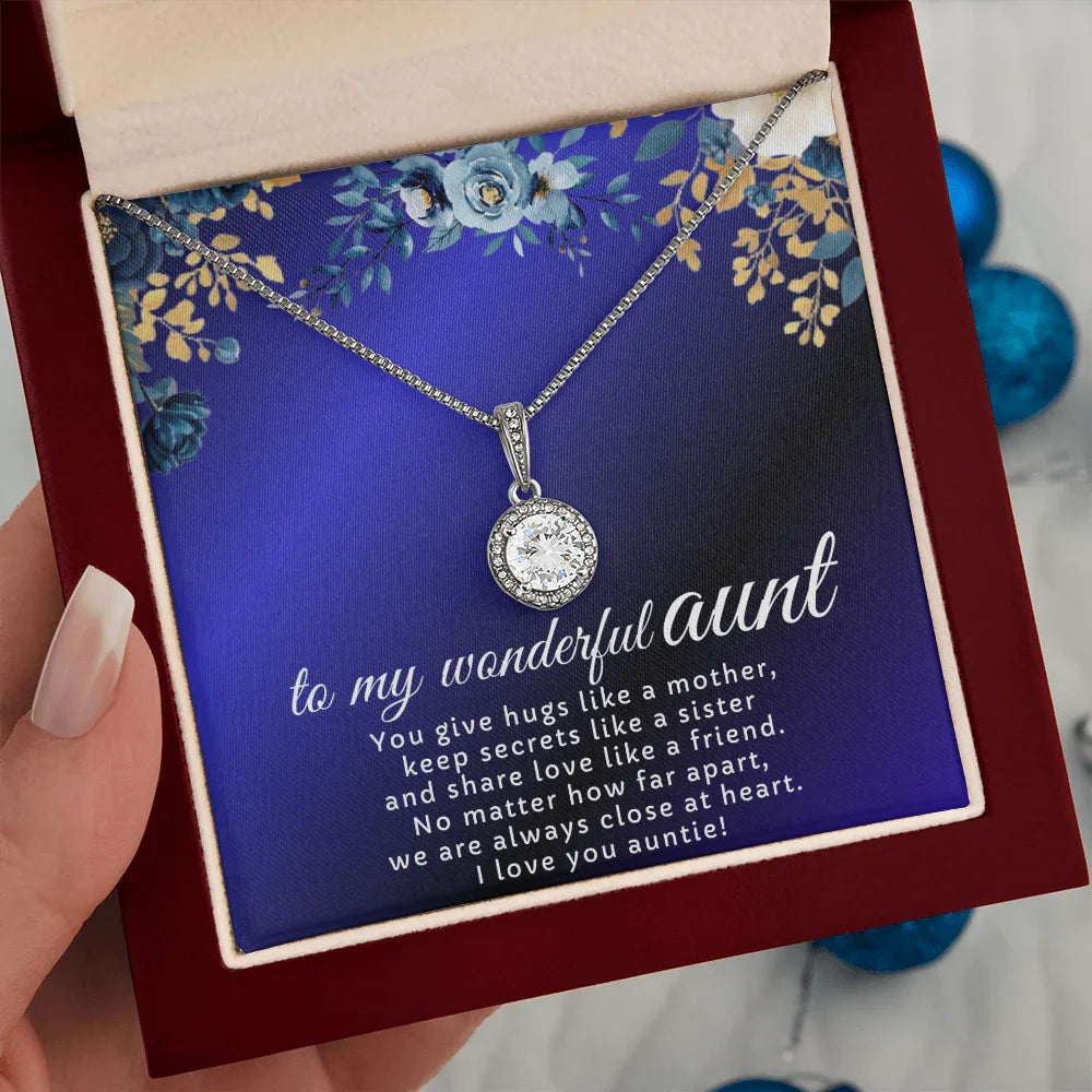 To My Wonderful Aunt - Eternal Hope Necklace - Gift Set- SLDDL0122 - Sunshine Letters Co