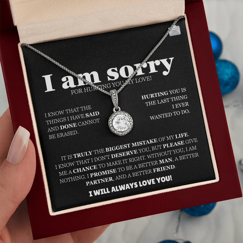 I am sorry - Eternal Hope Necklace - Apology Gift Set - SLDDL0127 - Sunshine Letters Co