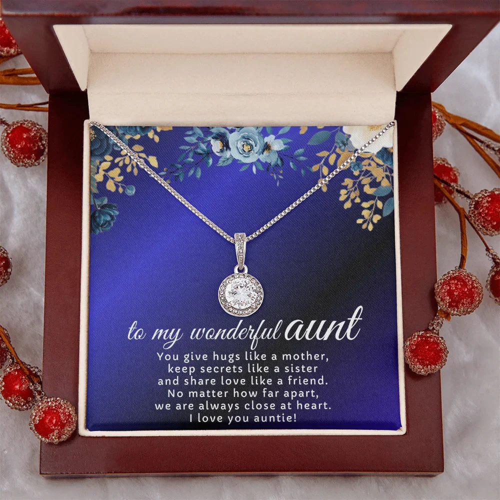 To My Wonderful Aunt - Eternal Hope Necklace - Gift Set- SLDDL0122 - Sunshine Letters Co