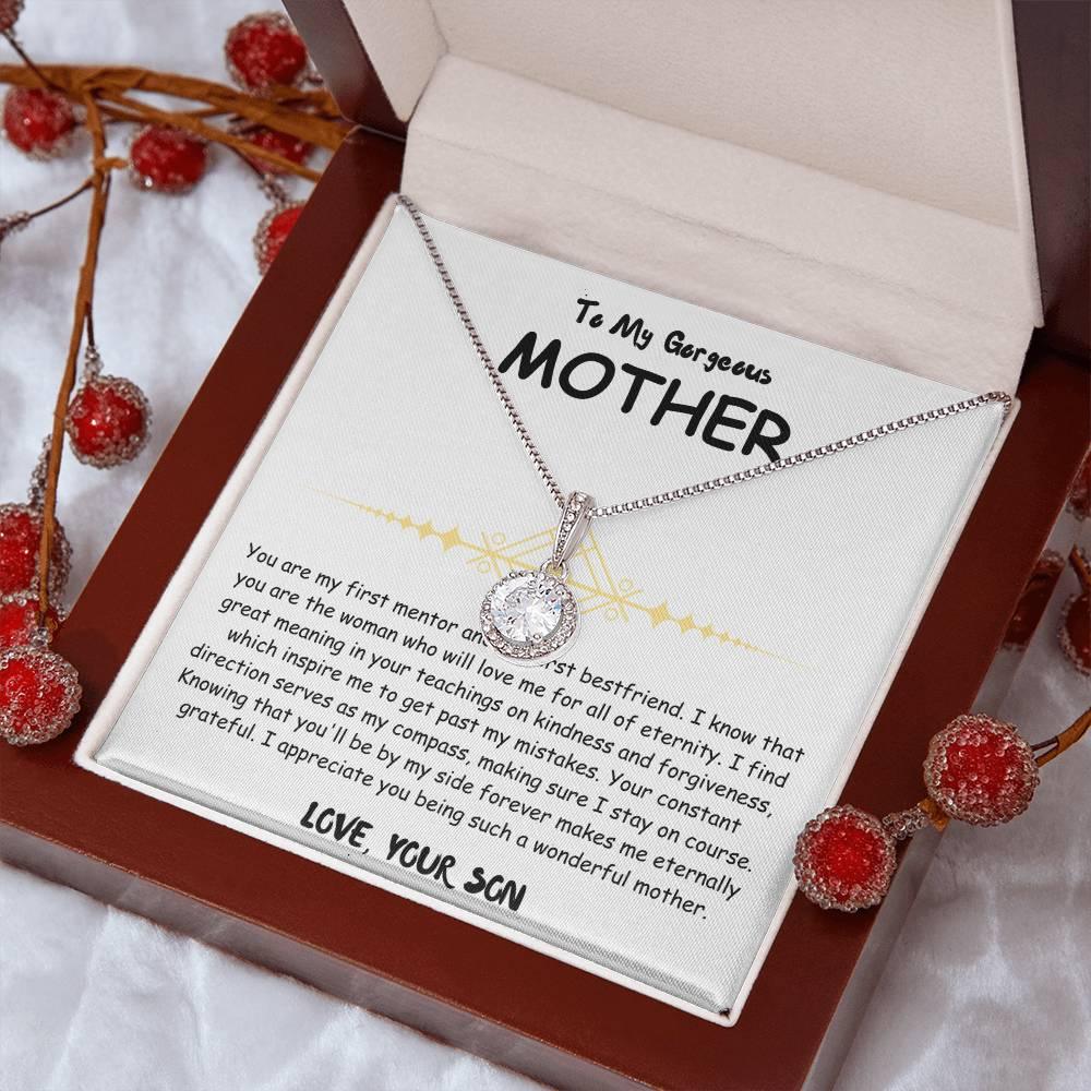 To My Gorgeous Mother - Eternal Hope Necklace - Mother's Day Gift Set - SLDDL0028 - Sunshine Letters Co