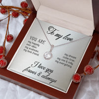 To My Love - Eternal Hope Necklace - Gift Set- SLDDL0080 - Sunshine Letters Co