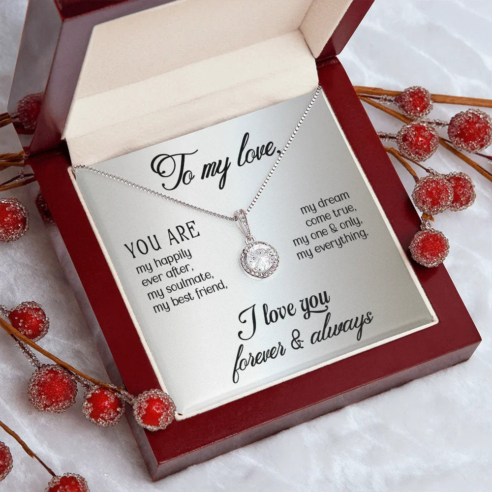 To My Love - Eternal Hope Necklace - Gift Set- SLDDL0080 - Sunshine Letters Co