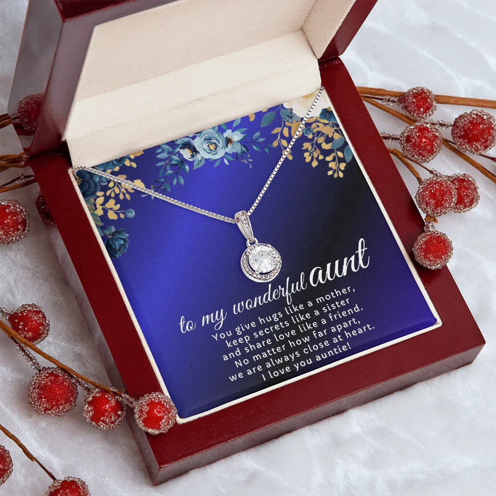 To My Wonderful Aunt - Eternal Hope Necklace - Gift Set- SLDDL0122 - Sunshine Letters Co