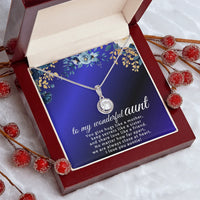 To My Wonderful Aunt - Eternal Hope Necklace - Gift Set- SLDDL0122 - Sunshine Letters Co
