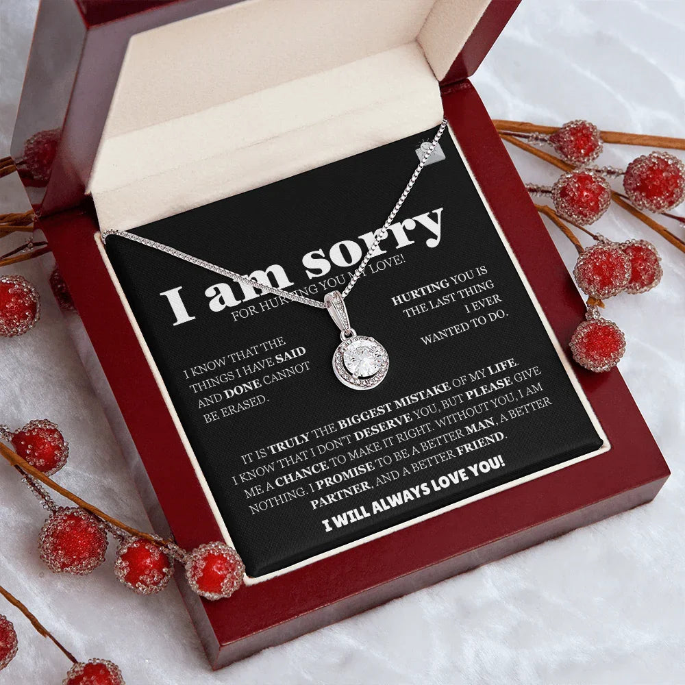 I am sorry - Eternal Hope Necklace - Apology Gift Set - SLDDL0127 - Sunshine Letters Co