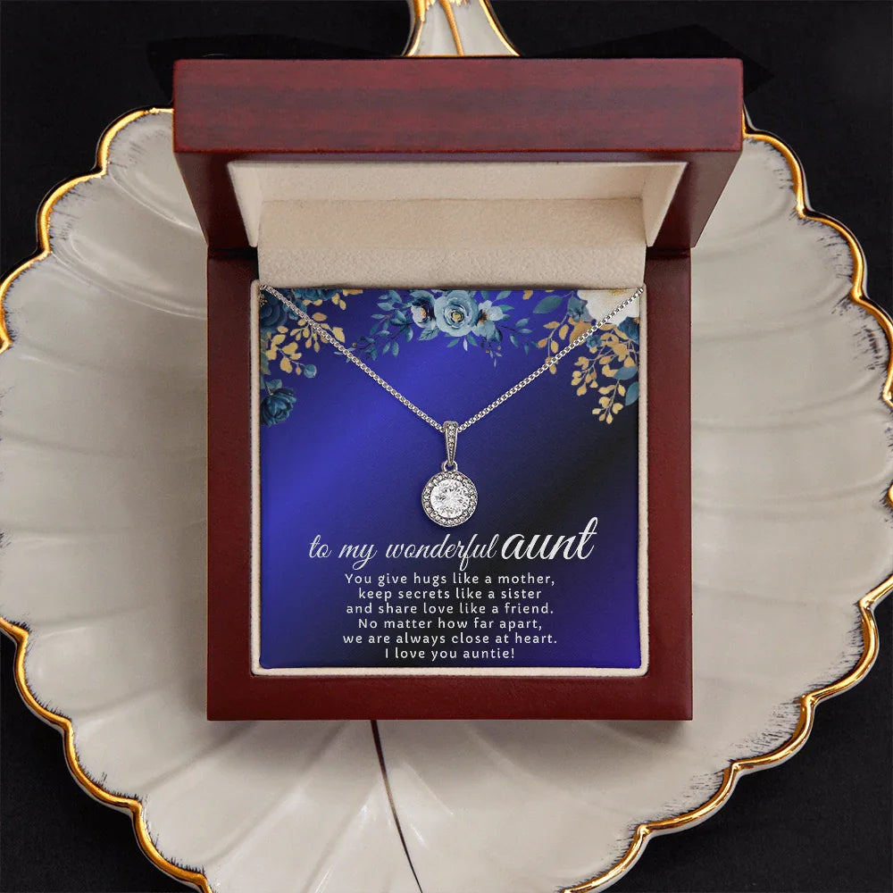 To My Wonderful Aunt - Eternal Hope Necklace - Gift Set- SLDDL0122 - Sunshine Letters Co