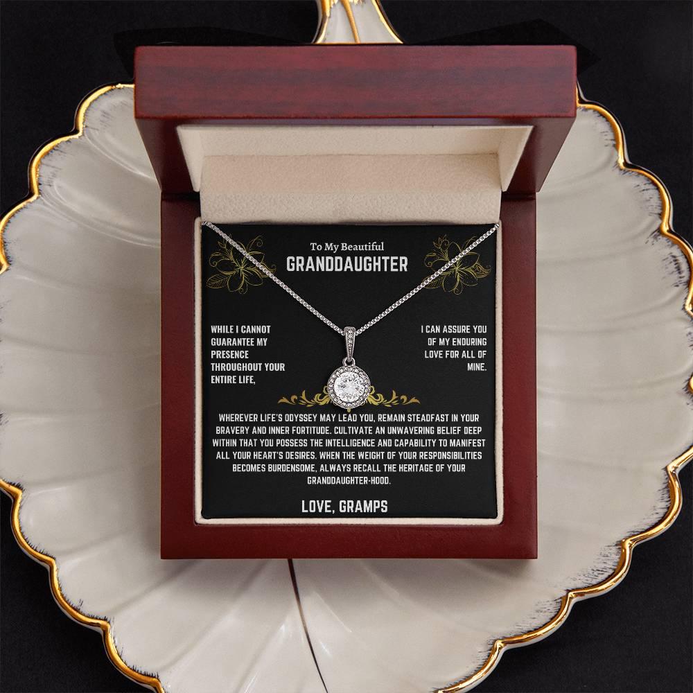To My Beautiful Granddaughter - Eternal Hope Necklace - Gift Set - SLDDL0014 - Sunshine Letters Co