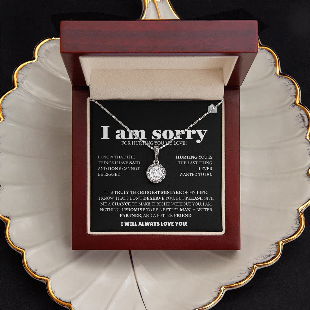 I am sorry - Eternal Hope Necklace - Apology Gift Set - SLDDL0127 - Sunshine Letters Co