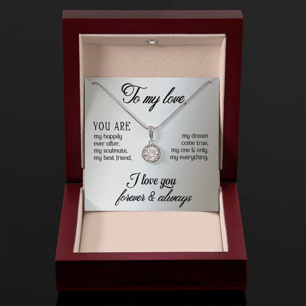 To My Love - Eternal Hope Necklace - Gift Set- SLDDL0080 - Sunshine Letters Co