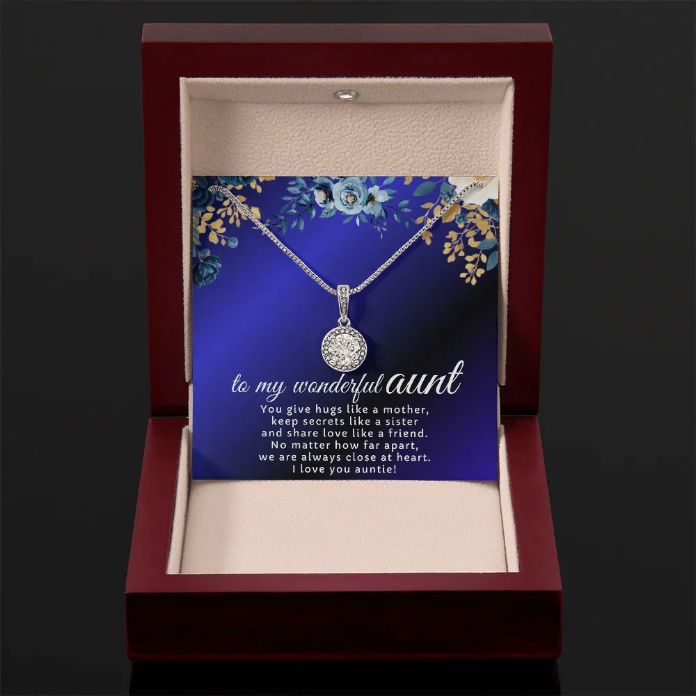 To My Wonderful Aunt - Eternal Hope Necklace - Gift Set- SLDDL0122 - Sunshine Letters Co