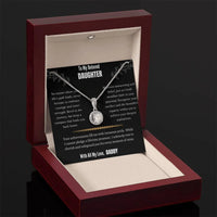 To My Beloved Daughter - Eternal Hope Necklace Gift Set - SLDDL0008 - Sunshine Letters Co