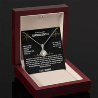 To My Beautiful Granddaughter - Eternal Hope Necklace - Gift Set - SLDDL0014 - Sunshine Letters Co