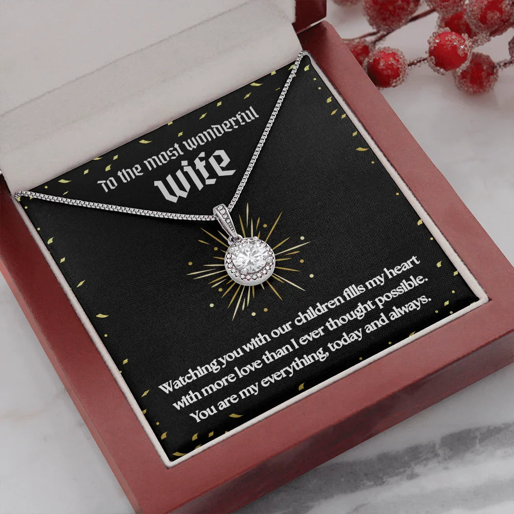 To The Most Wonderful Wife - Eternal Hope Necklace - Gift Set- SLPMAE0005 - Sunshine Letters Co