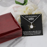 To The Most Wonderful Wife - Eternal Hope Necklace - Gift Set- SLPMAE0005 - Sunshine Letters Co