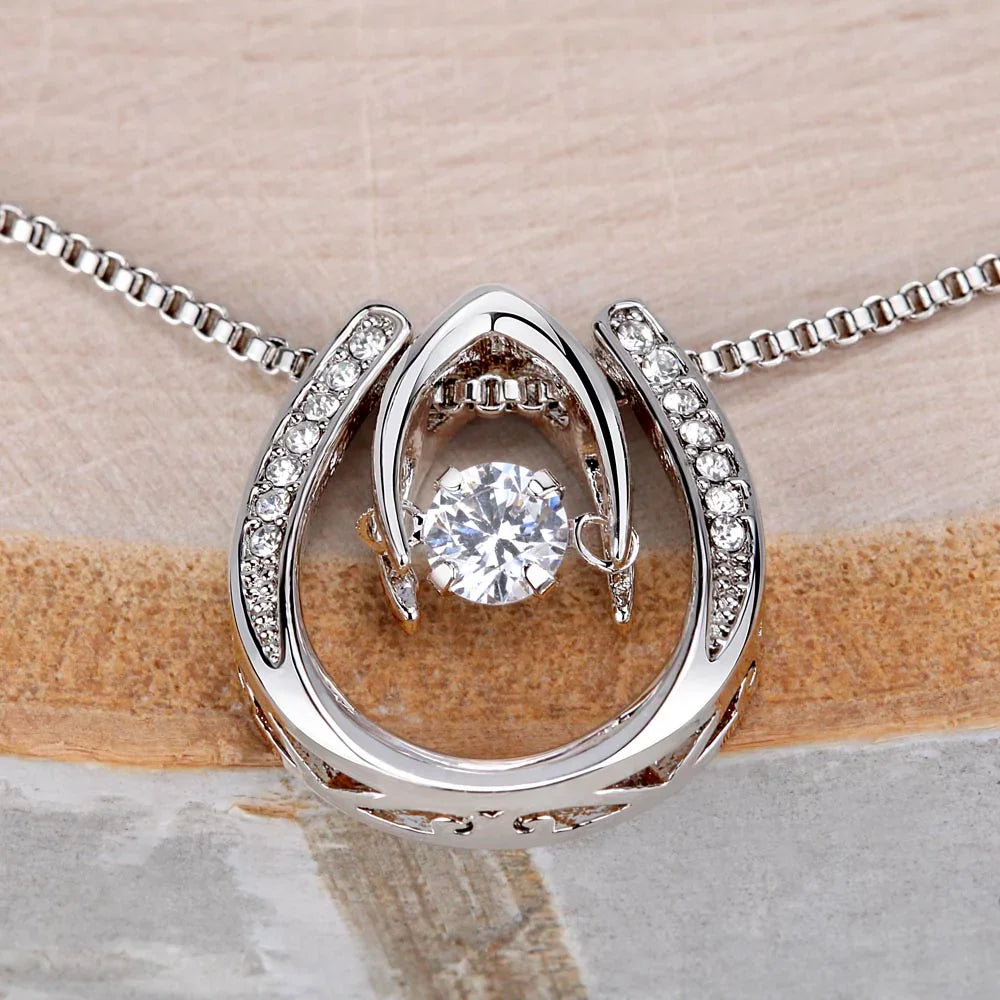 To My Beloved Daughter - Lucky in Love Necklace Gift Set - SLDDL0009 - Sunshine Letters Co