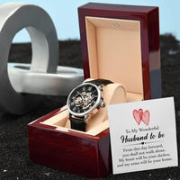 To My Future Husband - Luxury Openwork Watch + MC - Gift Set - SLDDL0037 - Sunshine Letters Co