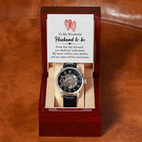 To My Future Husband - Luxury Openwork Watch + MC - Gift Set - SLDDL0037 - Sunshine Letters Co
