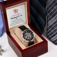 To My Future Husband - Luxury Openwork Watch + MC - Gift Set - SLDDL0037 - Sunshine Letters Co