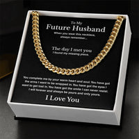 A Letter To My Future Husband - Cuban Link Chain - Gift Set - SLDDL0138
