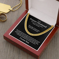 A Letter To My Future Husband - Cuban Link Chain - Gift Set - SLDDL0138
