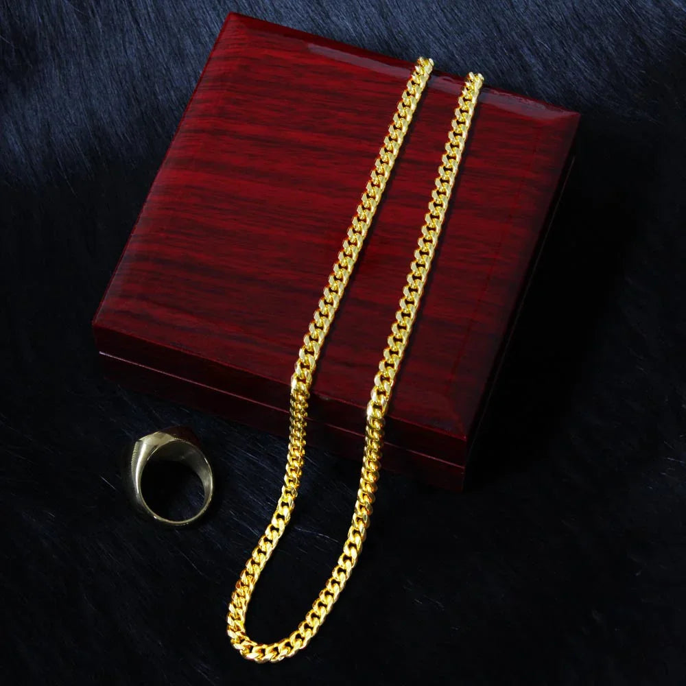 To My HUSBAND - Cuban Link Chain - Gift Set - SLDDL0053 - Sunshine Letters Co