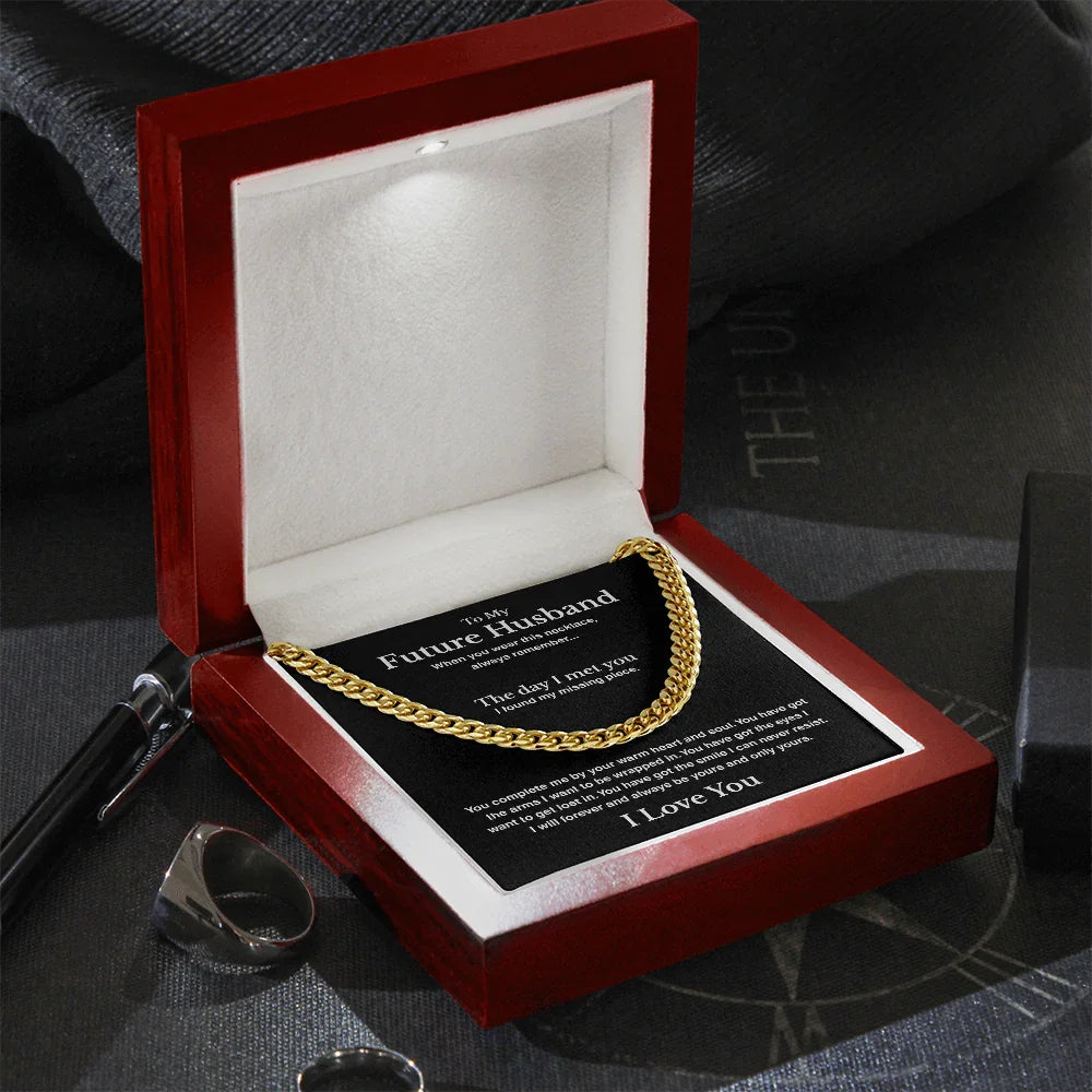 A Letter To My Future Husband - Cuban Link Chain - Gift Set - SLDDL0138