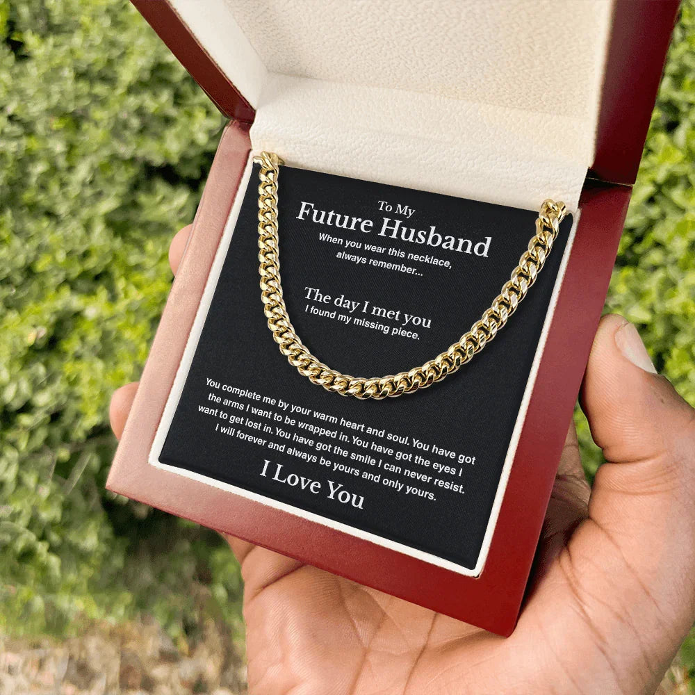 A Letter To My Future Husband - Cuban Link Chain - Gift Set - SLDDL0138