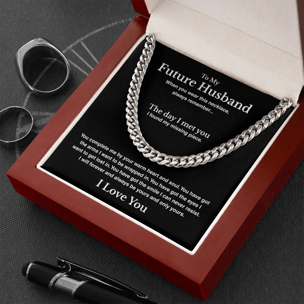 A Letter To My Future Husband - Cuban Link Chain - Gift Set - SLDDL0137
