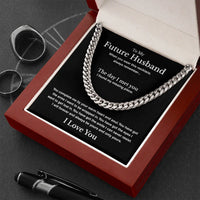 A Letter To My Future Husband - Cuban Link Chain - Gift Set - SLDDL0137