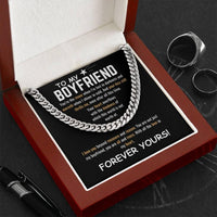 To My Boyfriend - Cuban Link Chain - Gift Set - SLDDL0056 - Sunshine Letters Co