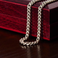 To My Grandson - Cuban Link Chain Gift Set - SLDDL0035 - Sunshine Letters Co