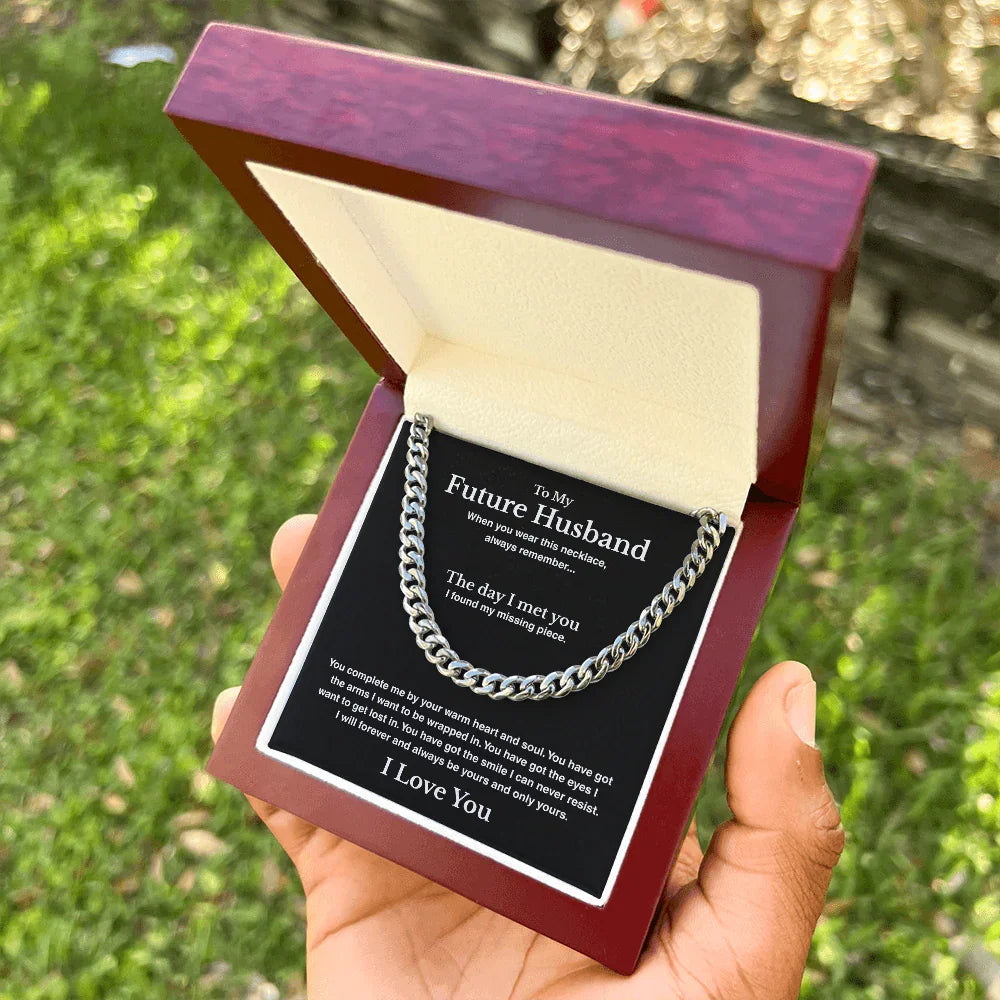 A Letter To My Future Husband - Cuban Link Chain - Gift Set - SLDDL0137