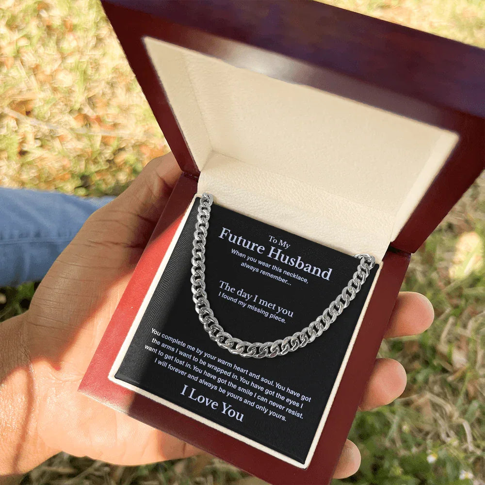 A Letter To My Future Husband - Cuban Link Chain - Gift Set - SLDDL0137